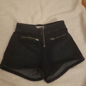 Guess high waisted denim shorts